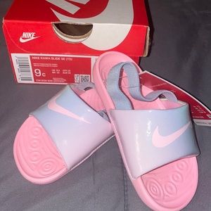 NWT and box (Nike Kawa Slide) size 9c for girls